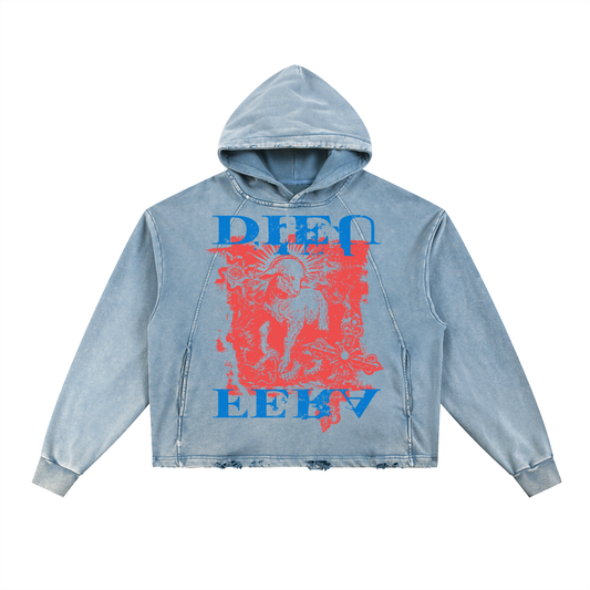 DIEU FERA (GOD WILL) Vintage Washed Hoodie