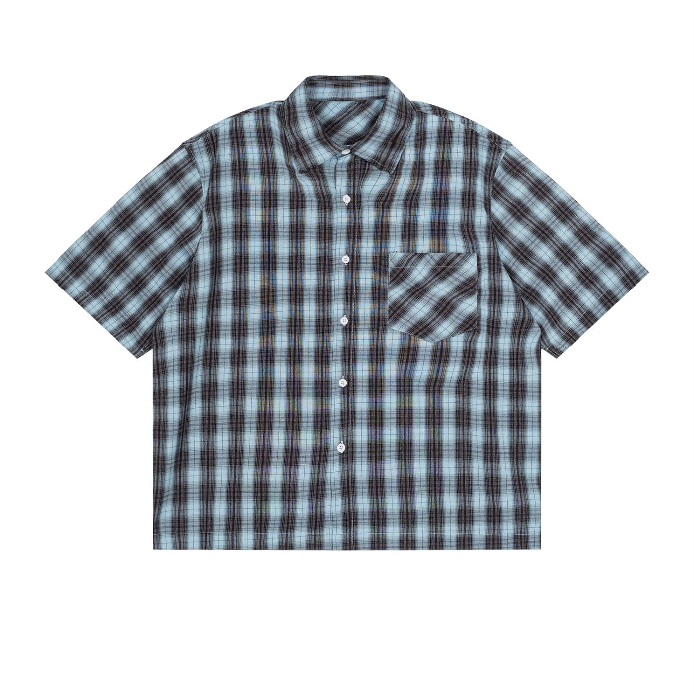 Runneth Over Oversized Boxy Plaid Shirt