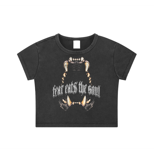 Snow Washed Crop Top