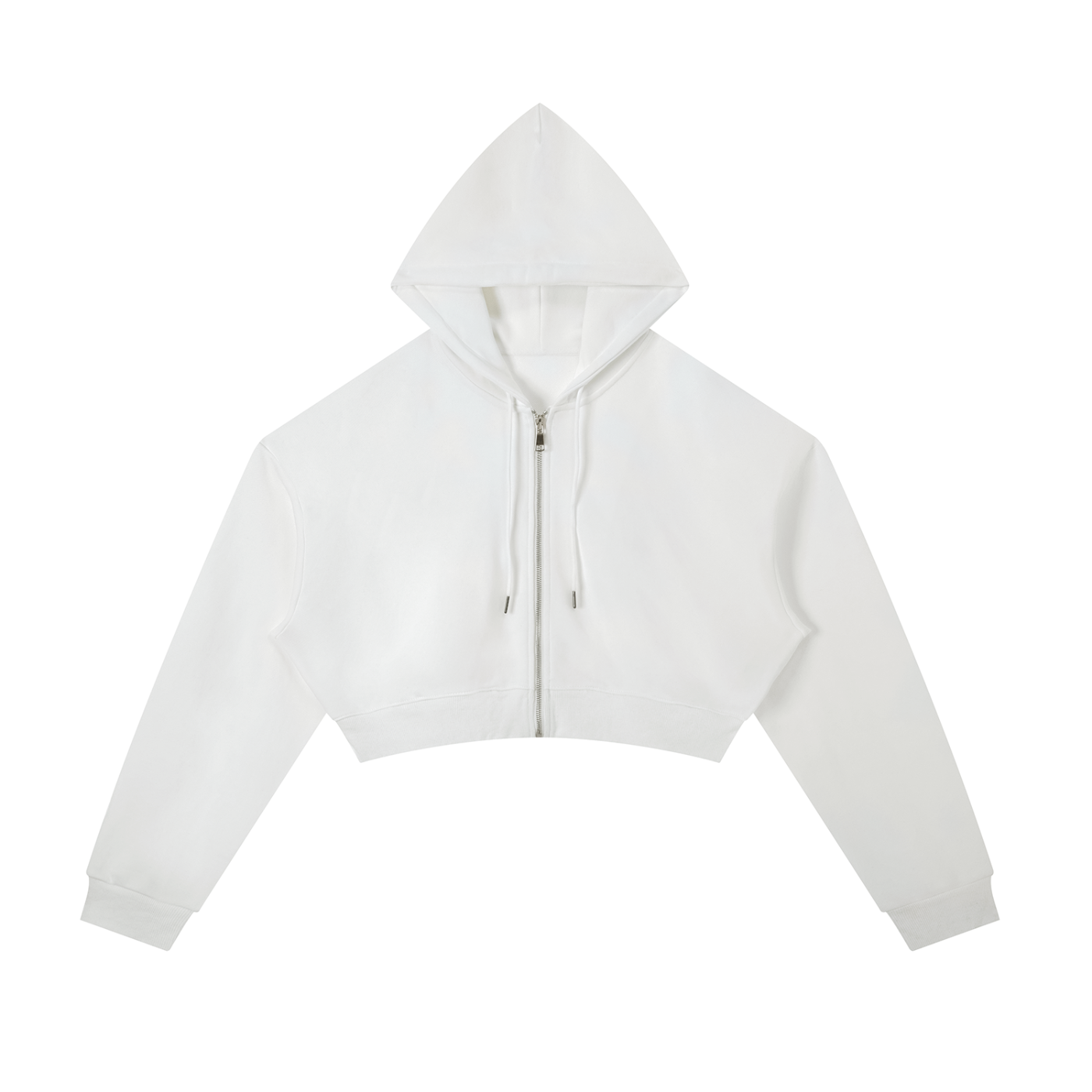 Save Us Cropped Zip Hoodie
