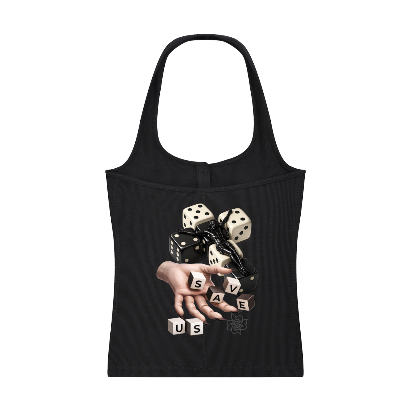 Save Us Ribbed Tank Top