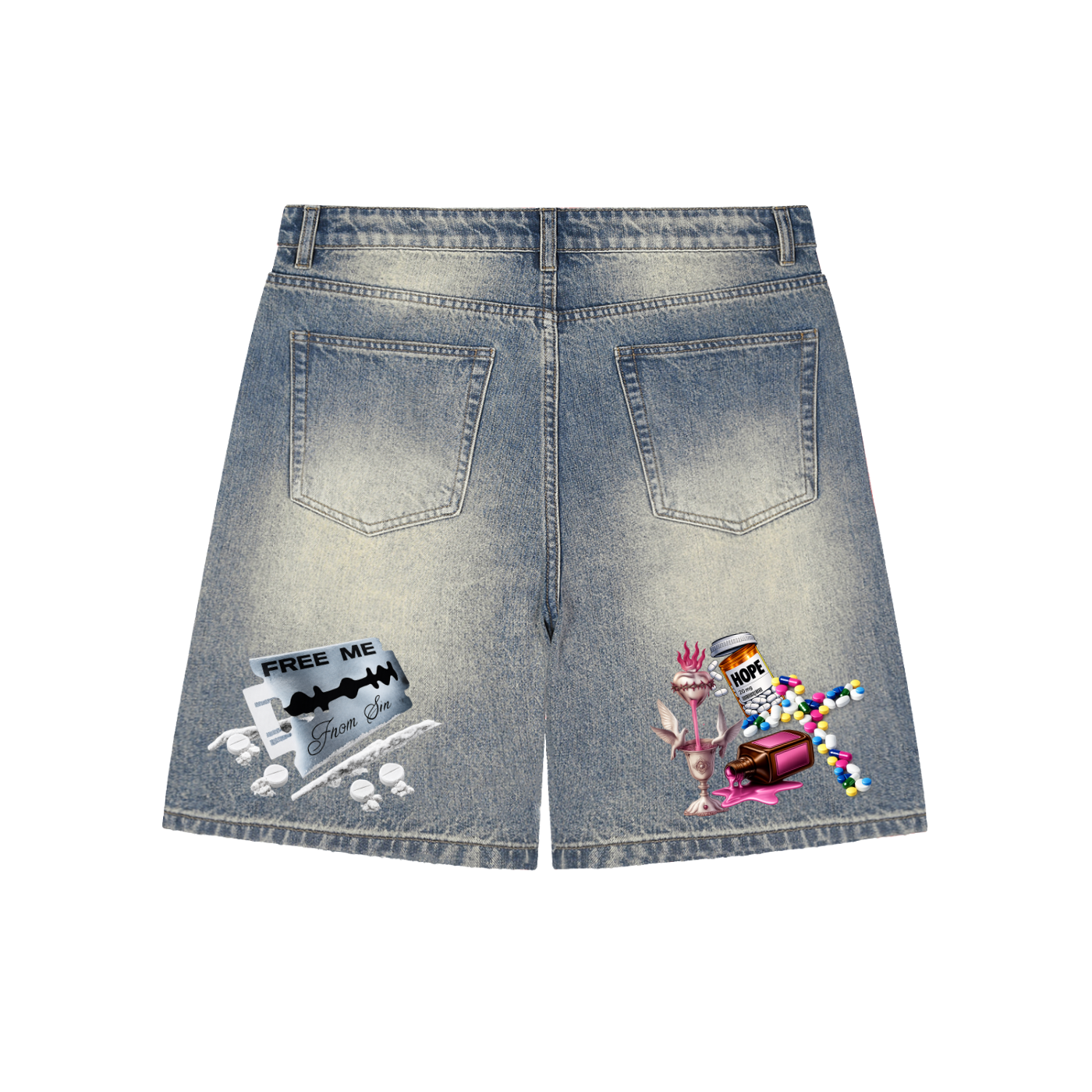 Hooked Denim Shorts