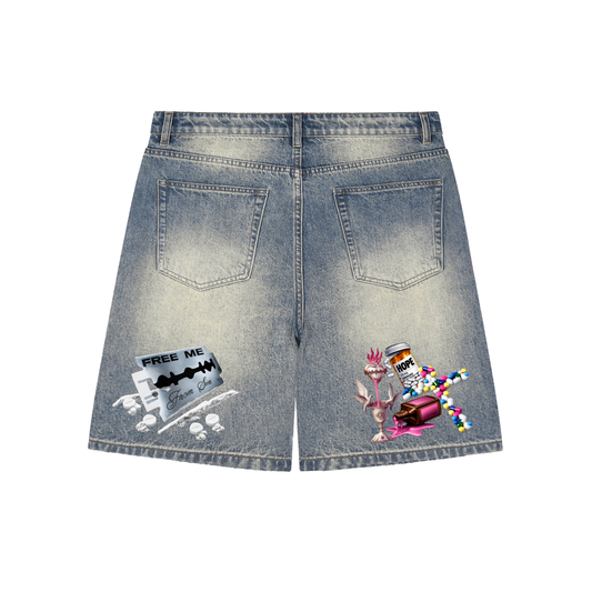 Hooked Denim Shorts