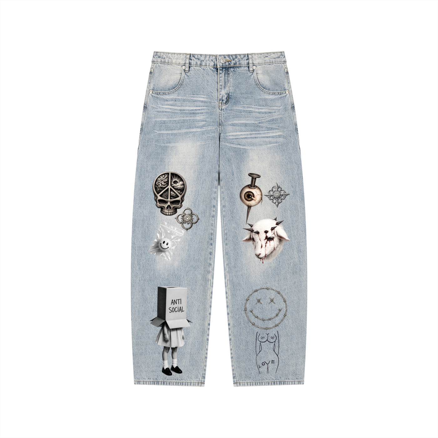Crowned Denim Jeans