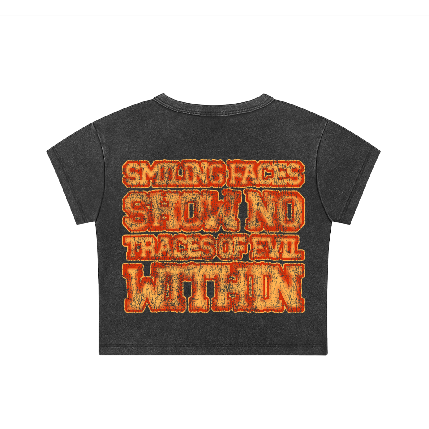 Women’s Smiling Faces Crop Top