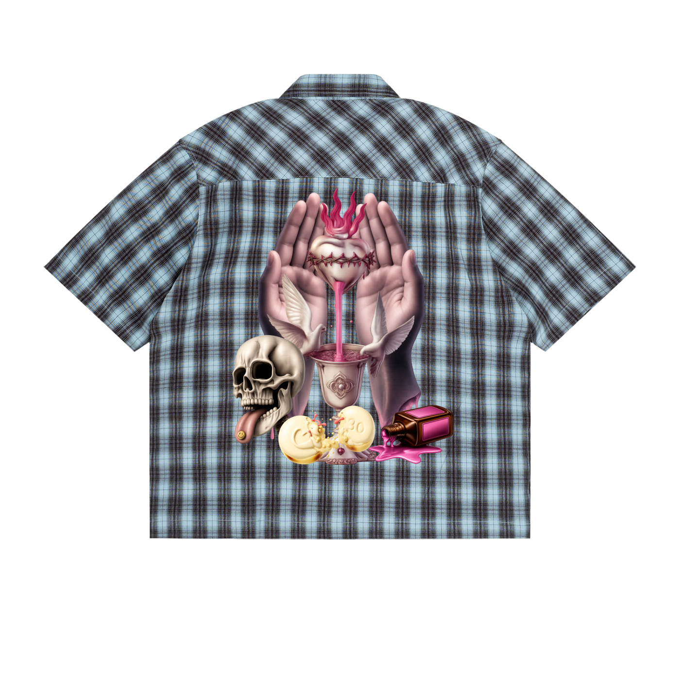 Runneth Over Oversized Boxy Plaid Shirt