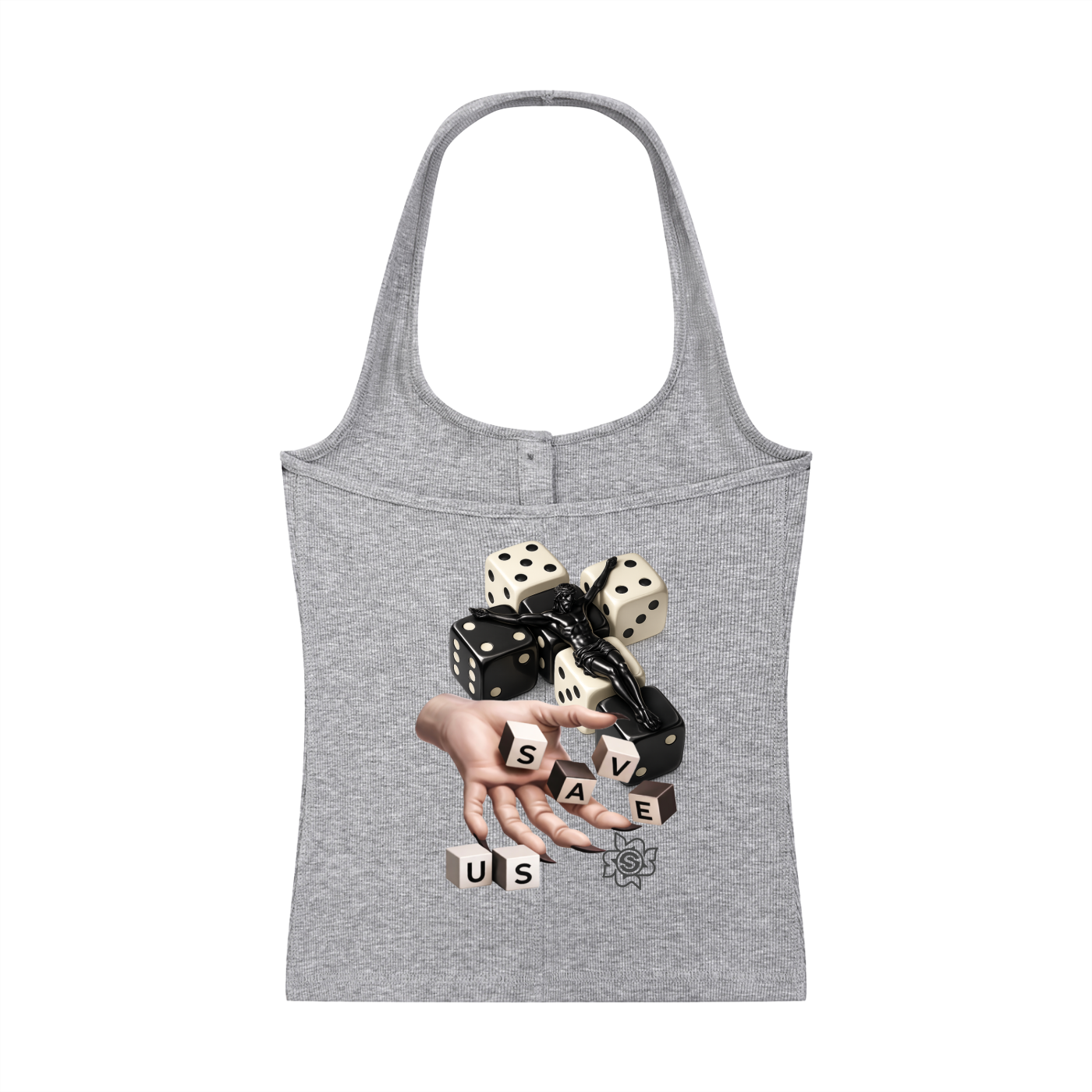 Save Us Ribbed Tank Top