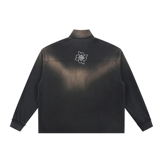 Sketch Sun Faded Quarter-Zip Sweatshirt