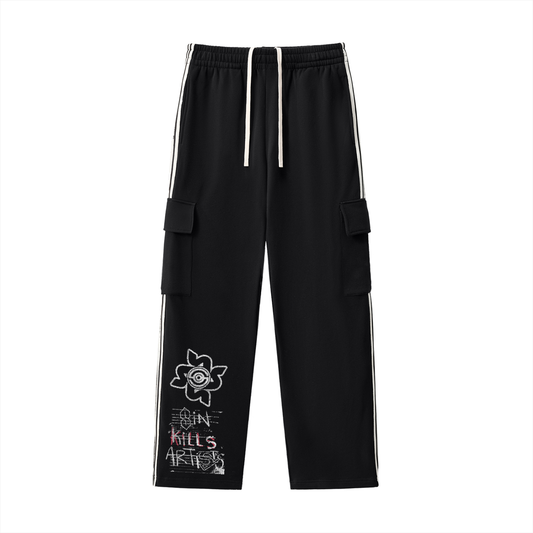 Sketch Straight-Leg SweatPants