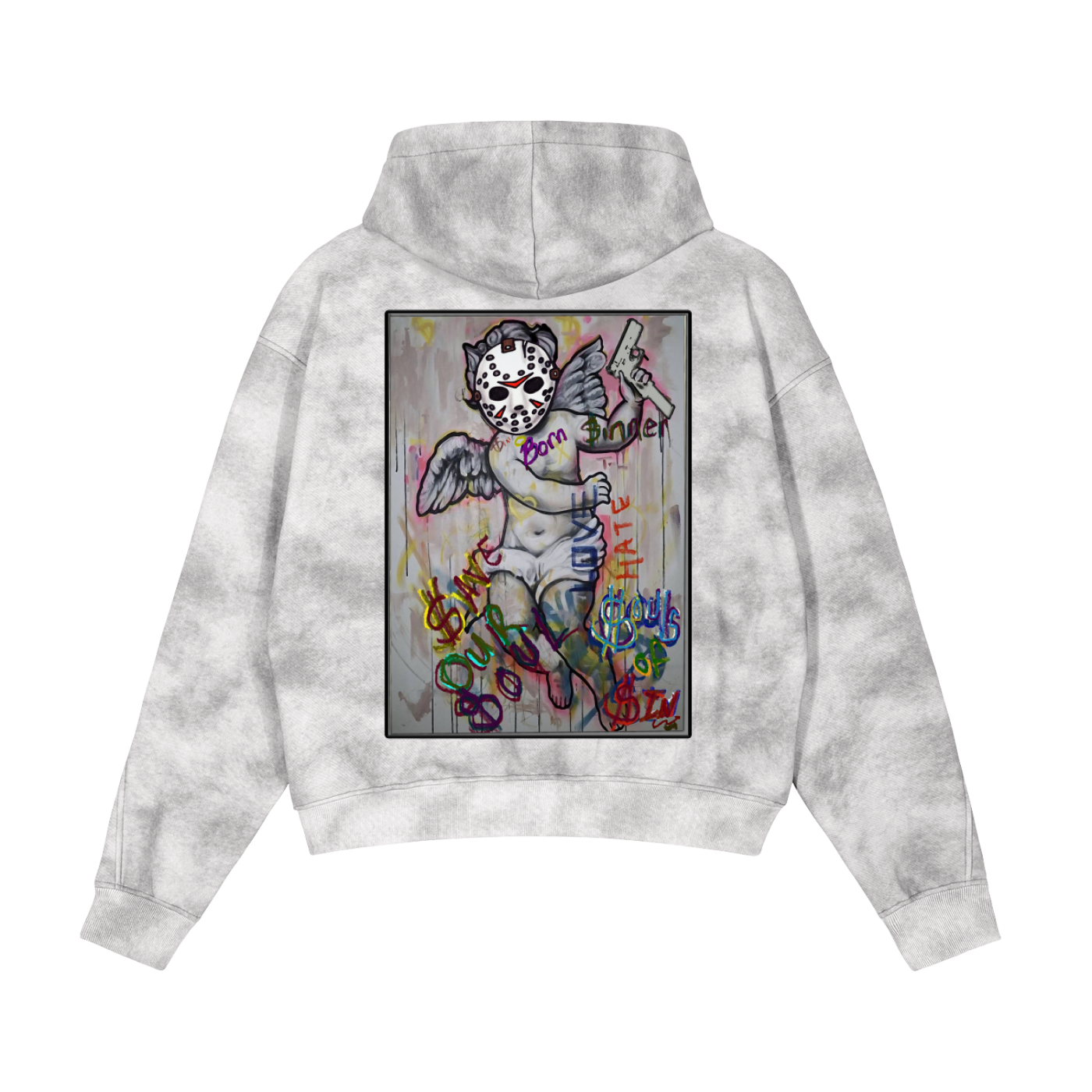 Born Sinner Dirty Washed Fleece Hoodie