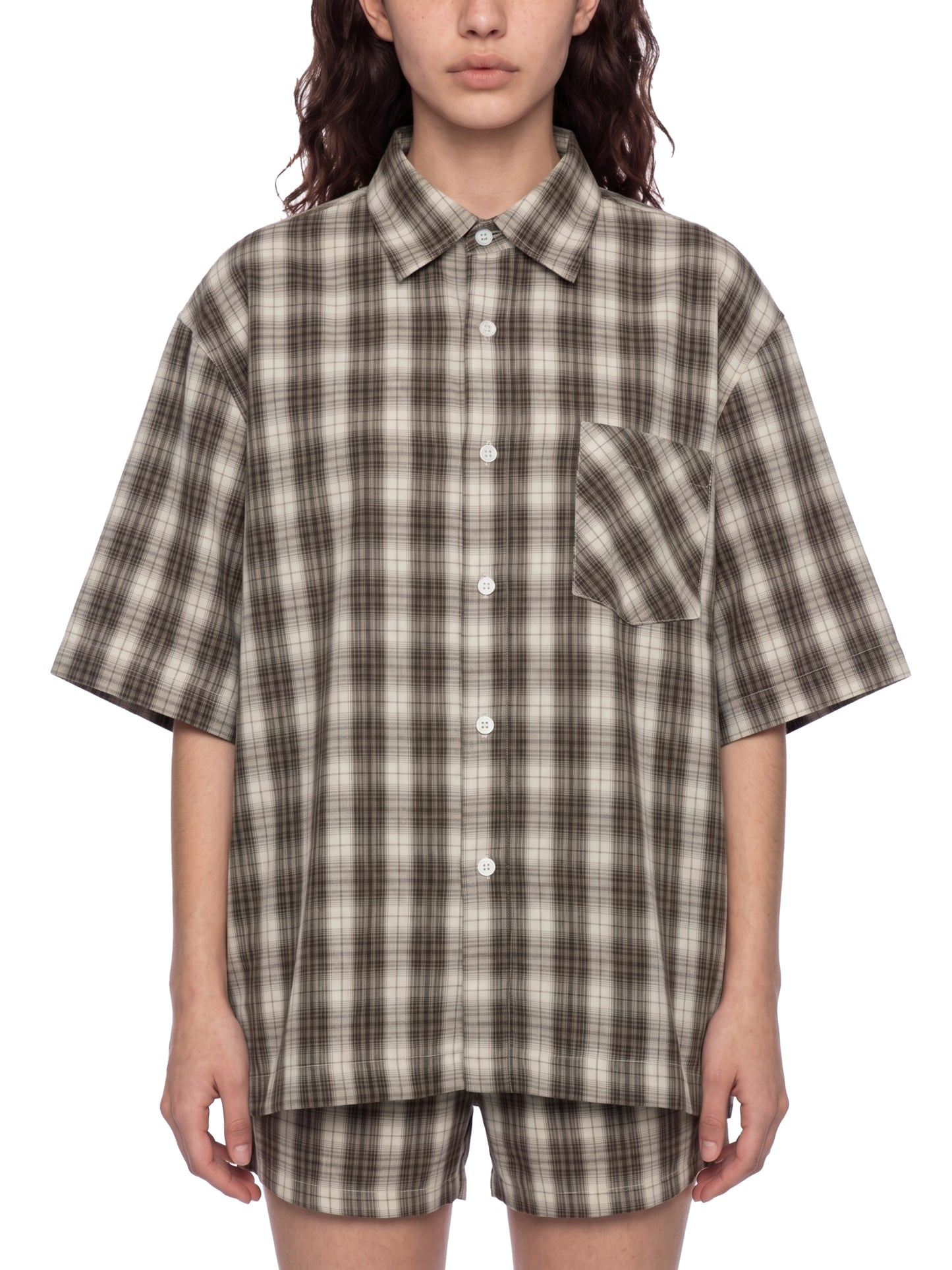 Runneth Over Oversized Boxy Plaid Shirt